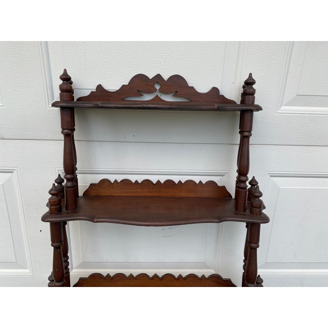 Vintage Five Tier Graduated Antique Shelf Chairish