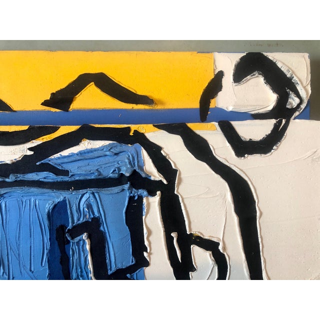 Judy Rifka, Judy Rifka, Abstract Expressionist Oil Painting MIxed Media 3D Construction, 1983 For Sale - Image 9 of 16