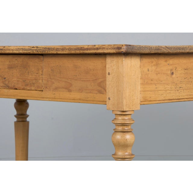 Charming 19th-century French Provincial farmhouse writing desk or small dining table, sourced directly from Provence,...