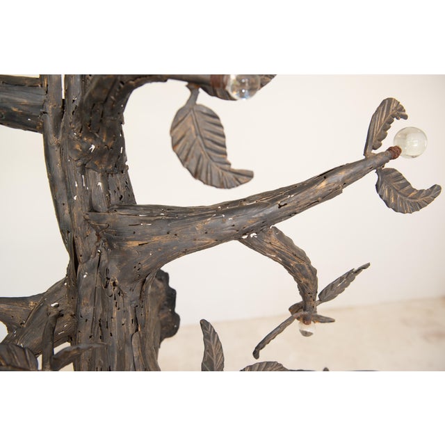 Large Welded Metal Tree Sculpture by Belgian Sculptor Omer de Ridder 1985 For Sale - Image 4 of 13