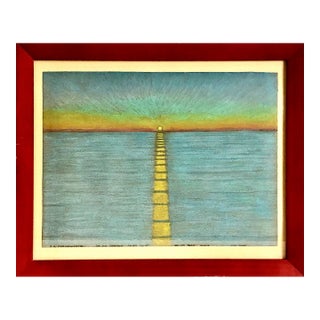 Signed Contemporary Marin County Seascape, by S K Farnsworth For Sale