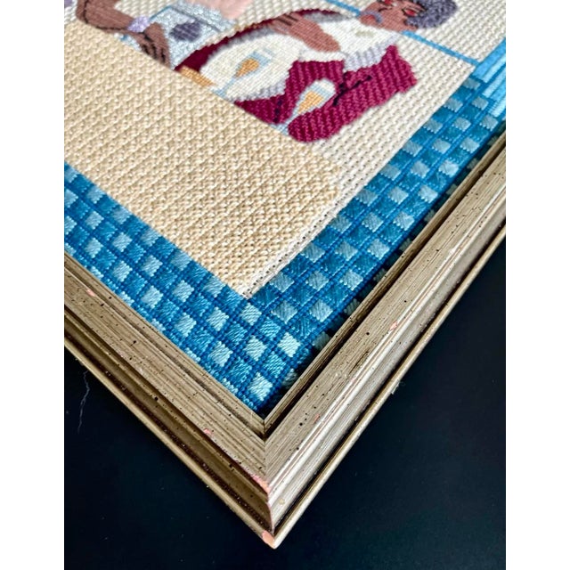 Fab Jazz Age Needlepoint Artwork For Sale - Image 9 of 9