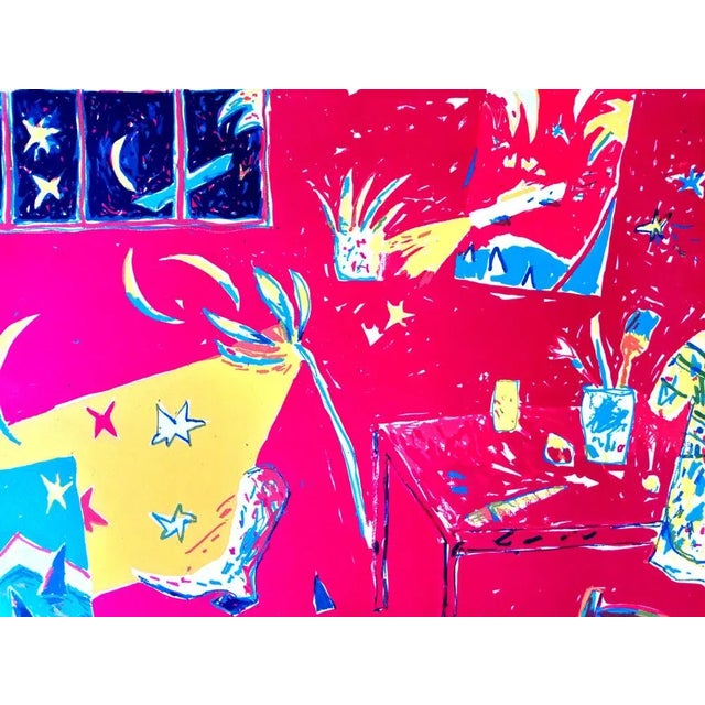 Pierre Mabille, The Artist Room, Lithograph, 1980s For Sale - Image 6 of 6