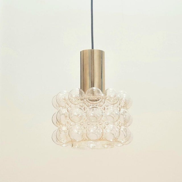 1970s Mid-Century Bubble Glass Pendant Light by Helena Tynell for Limburg, Germany, 1960s For Sale - Image 5 of 9