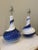 Blue Blue and White Ceramic Lamps- a Pair For Sale - Image 8 of 10