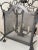 Vintage French Country Square Metal Pendant, Pewter Finish For Sale In Houston - Image 6 of 12