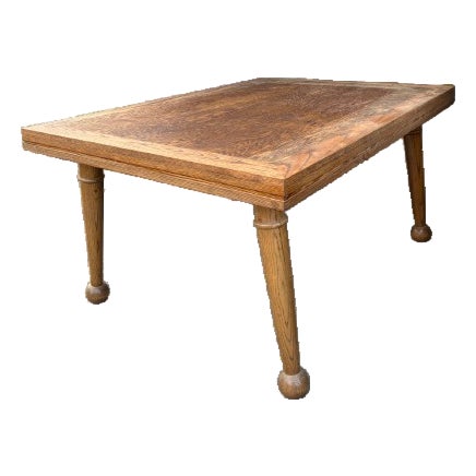 Vintage Solid Oak Table For Sale