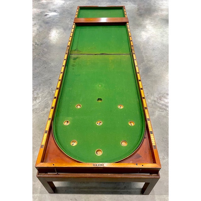 Wood Antique Folding Long Bagatelle Coffee Table For Sale - Image 7 of 10