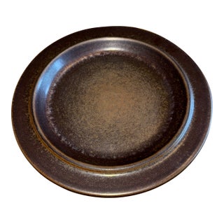 Vintage Arabia Finland Ruska Brown Salad Plate For Sale
