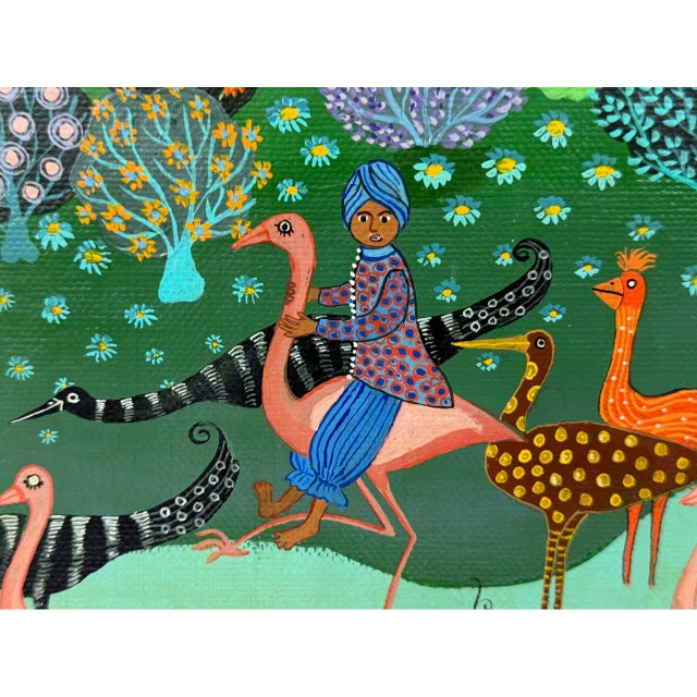 A painting titled “Luisenpark - Marcheninsel in der Gross Stadt” by Anita Büscher-Harling from 1970s. It was painted in...