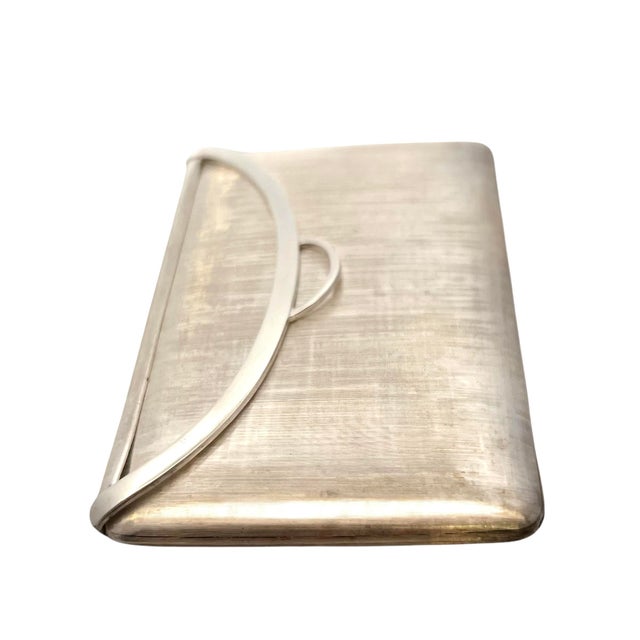 Late 20th Century Tiffany & Co Estate Rare Compact Mirror Sterling Silver 86 Grams For Sale - Image 11 of 18