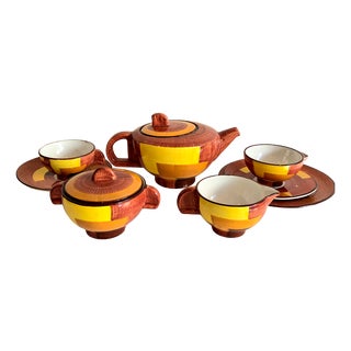 Coffee Service by Eva Stricker-Zeisel for Schramberg, 1929, Set of 11 For Sale