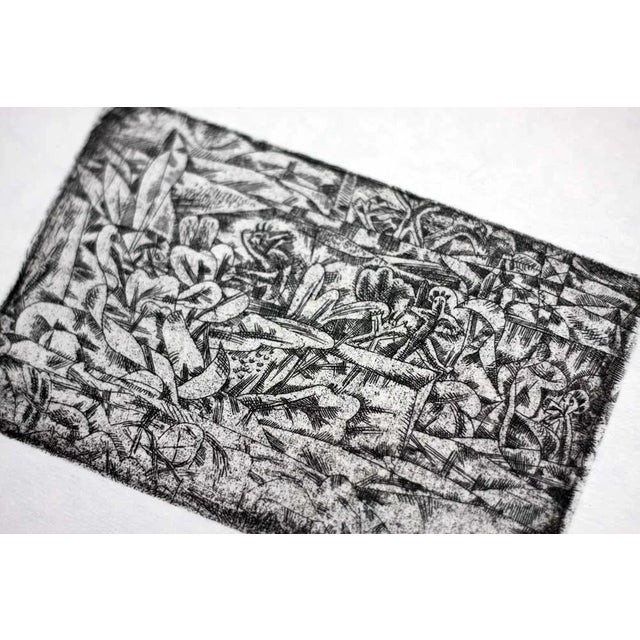 Abstract Abstract Paul Klee Lithograph Ltd Edition “Garden of Passion" For Sale - Image 3 of 6