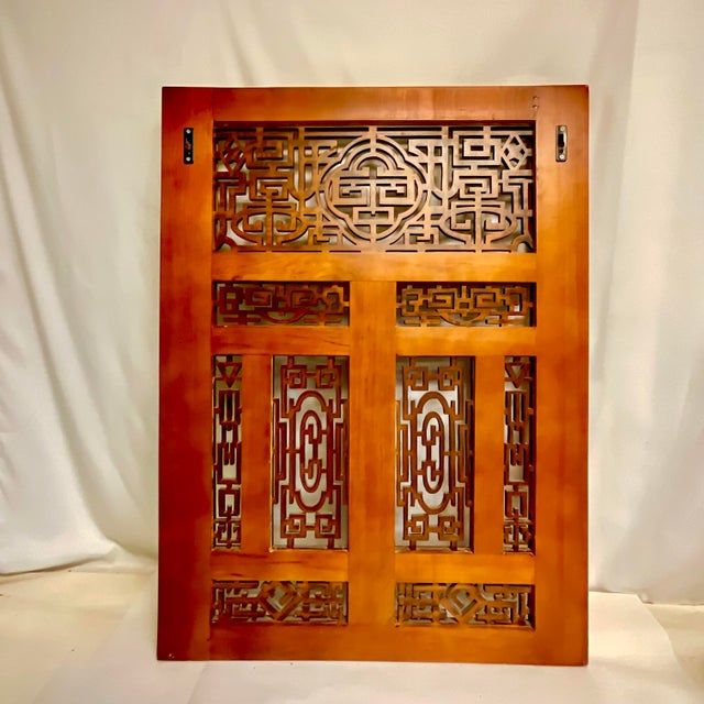 1970s Vintage Chinoiserie Arts & Crafts Wooden Asian Wall Panel Sculpture For Sale - Image 10 of 12