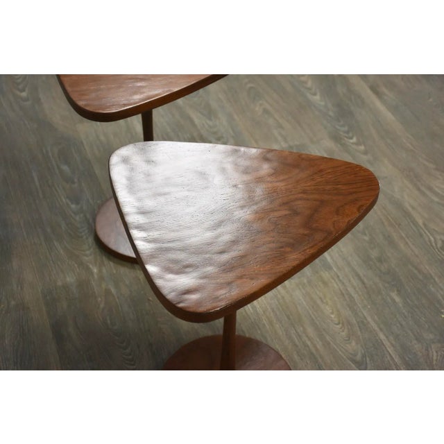 1960s 1960s Walnut End Tables - a Pair For Sale - Image 5 of 8