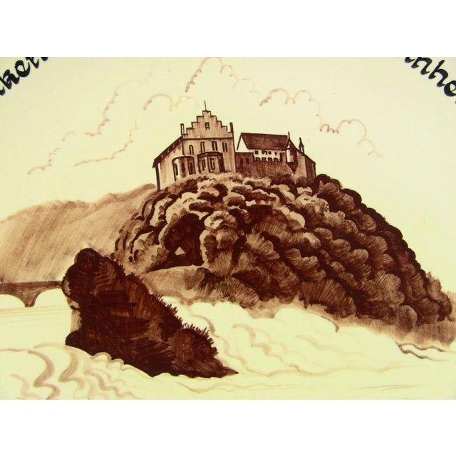 A very interesting piece of Swiss Art Pottery Historical Memorabilia A gratitude charger, given to a Mr. Beisswenger of...