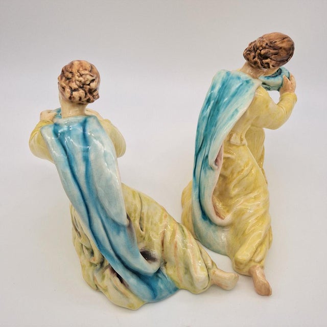 Ceramic Candlesticks by E. Roser for Karlsruhe Majolika, 1950s, Set of 2 For Sale - Image 18 of 18