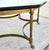 Vintage LaBarge Hexagonal Brass Hoof Footed Glass Top Coffee Table For Sale - Image 12 of 13