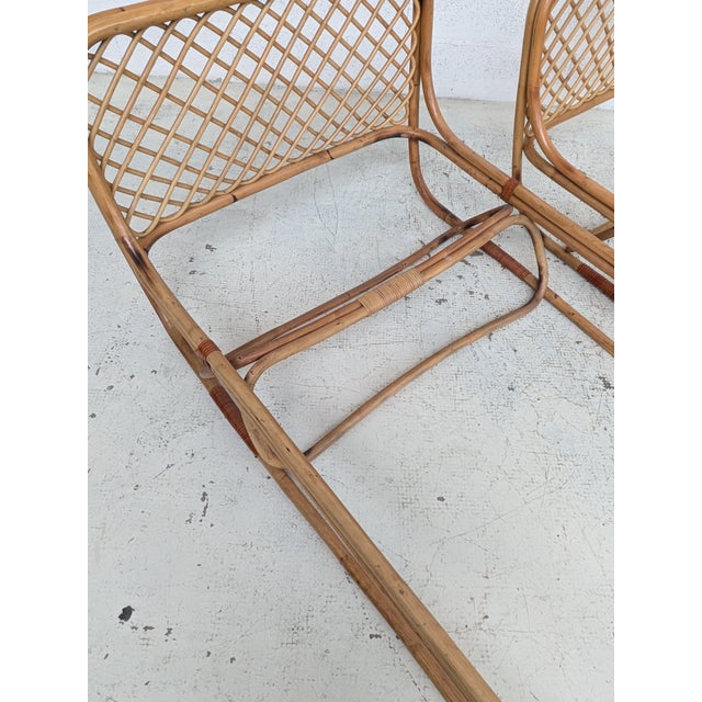 1970s Italian Bamboo Single Beds, 1960s, Set of 2 For Sale - Image 5 of 16