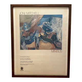 Framed 1979 Joni Mitchell Poster For Sale