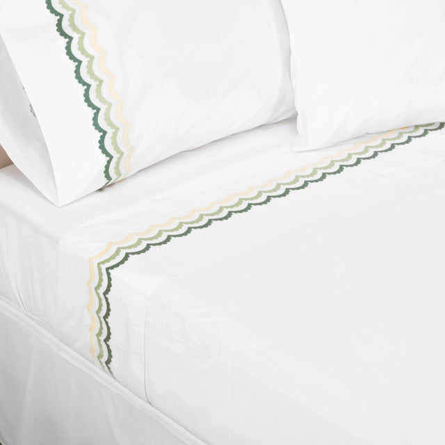 From renowned designer Celerie Kemble and luxury linen maker Hamburg House comes this exclusive Whimsical Scallop...