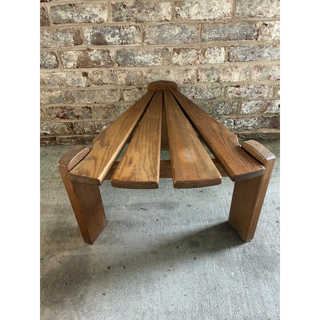 1960s Brutalist Wooden Side Table, Netherlands For Sale In New York - Image 6 of 18