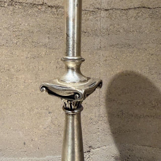 Stiffel Vintage Neoclassical Torchiere Table Lamp Attributed Stiffel Rembrandt For Sale - Image 4 of 10