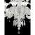 White Venetian Ca Rezzonico Murano Glass Chandelier with Clear Glass Drops by Simoeng for Simoeng For Sale - Image 4 of 7