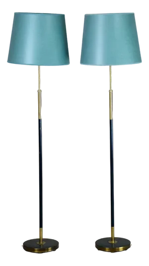 Floor Lamps by Einar Bäckström, Sweden, 1940s, Set of 2