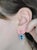 Blue Topaz 14k Gold Drop Earrings - 2 Pieces For Sale - Image 6 of 6