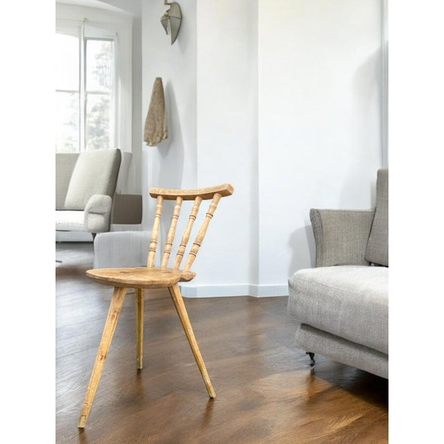 Late 19th Century Alpine Chair in Maple, 1890s For Sale - Image 5 of 16