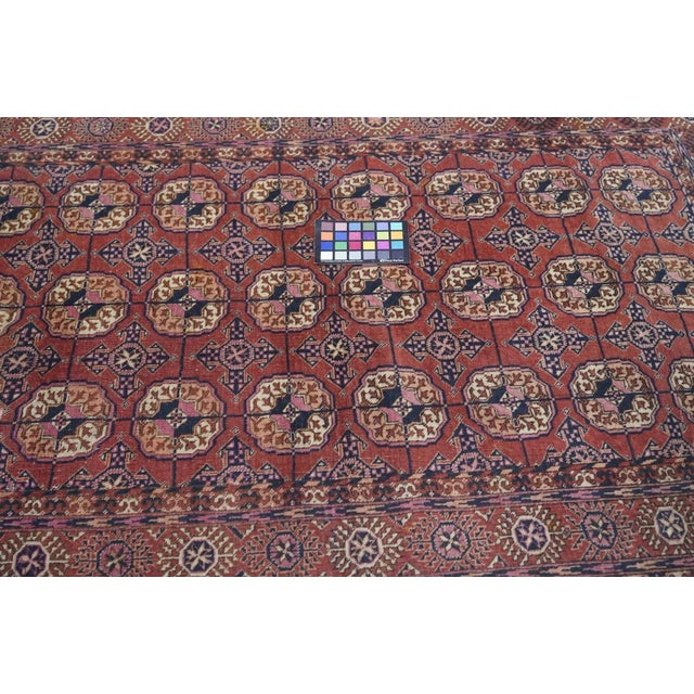 Antique Turkmen Rug 3'8'' x 5'10'' For Sale - Image 11 of 11