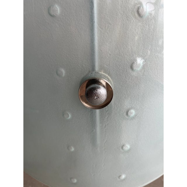 80s Monumental Glass Panel Steel Lamp Postmodern Fontana Arte Fratelli Martini Ponti Tronconi Style For Sale - Image 9 of 12