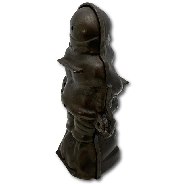 Rare Vintage Authentic Griswold #897 Cast Iron Santa Claus "Hello Kiddies" Cake Mold in Mint Condition - Never Used For Sale - Image 13 of 18
