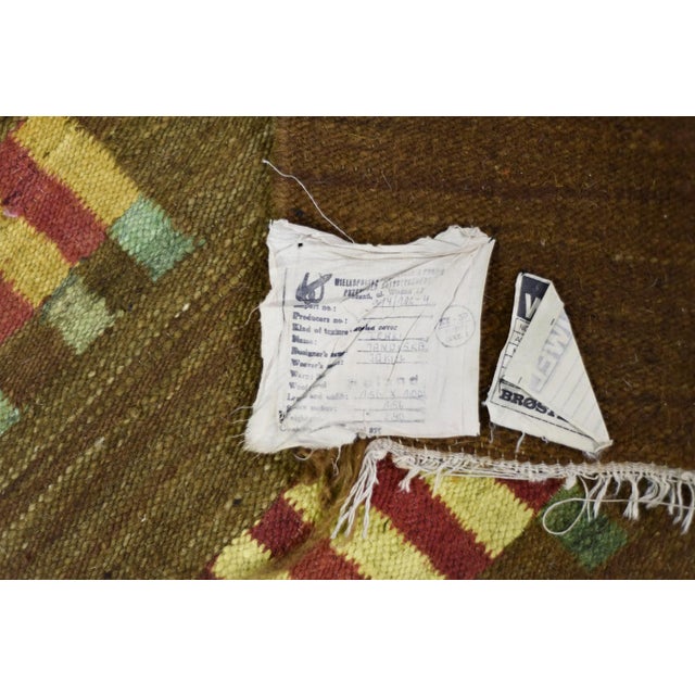 Vintage Polish Woven Tapestry by Maria Janowska for Wielkopolska Spółdzielnia Pracy Przemysłu Artystycznego in Poznań, 1970s For Sale - Image 6 of 15