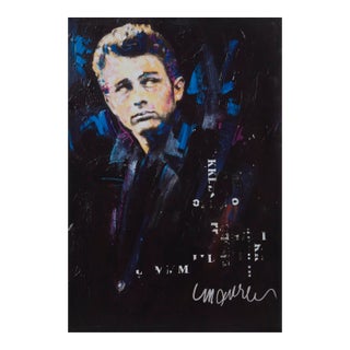 James Dean, Sid Maurer Giclee Print on Canvas For Sale