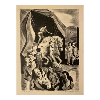 1940s Edmund Brucker After the Act Lithograph For Sale