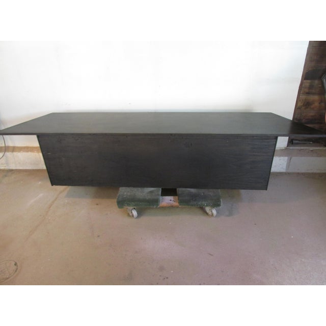 Vintage Custom Made Modernist Style Floating Wall Mount Credenza/Console For Sale - Image 16 of 18