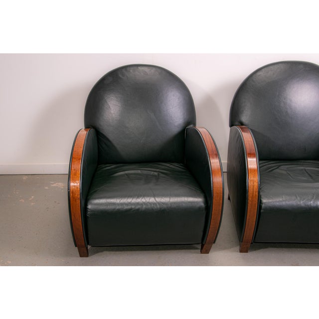Mid-Century Modern Leather Chairs, 1970, Set of 2 For Sale - Image 9 of 18