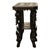 1900 - 1909 Antique Carved Anglo Indian Teak Wood Elephant Twin Tier Lamp Side Table 1900 For Sale - Image 5 of 17