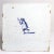DETAILS Collection of (2) antique, square Delftware tiles each decorated with a figure on a plain white background. STYLE...