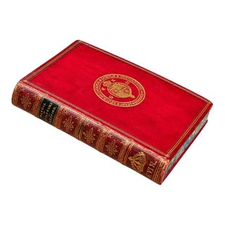 Fascinating Antique Leather Bound Book a Manual of Sculpture Egyptian Greek Roman Art Victorian Grand Tour Library Decor For Sale