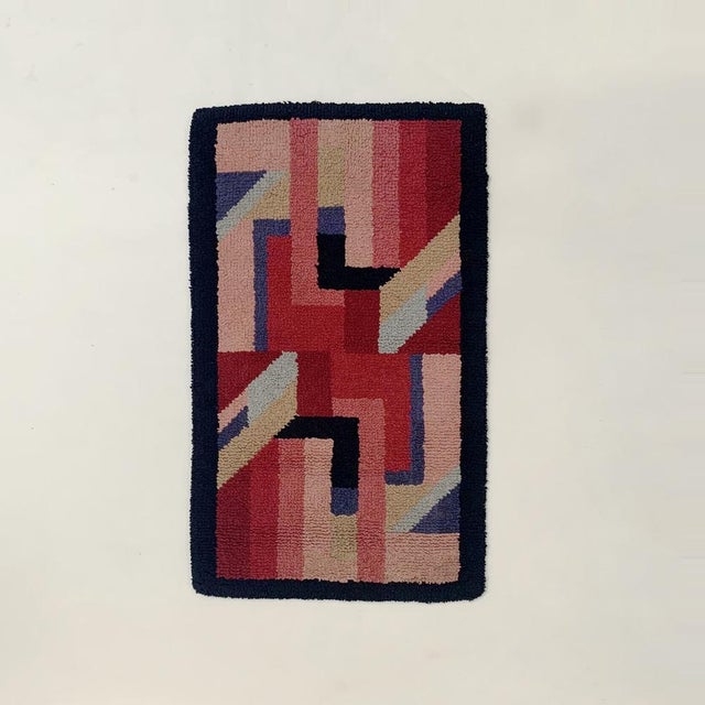 French Art Deco Hand Knotted Wool Rug, 1930s For Sale - Image 11 of 15