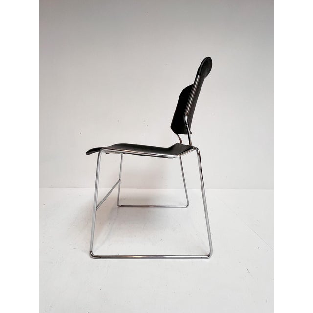 Vintage Black Matrix Chairs by Thomas Tolleson for Krueger, 1970s, Set of 6 For Sale - Image 10 of 17