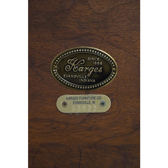 Karges French Louis XVI Style Walnut Lamp Table For Sale - Image 12 of 12