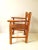 Vintage Handmade Child’s Wood Armchair, Rustic Slat Seat Kids Accent Chair, Primitive English Cottage Nursery Fireplace Mantel Decor Piece For Sale - Image 4 of 13