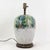 Early 20th Century Antique Chinese Famille Rose Bok Choy Porcelain Table Lamp With Cabbage Leaf and Butterfly Motif For Sale - Image 5 of 16
