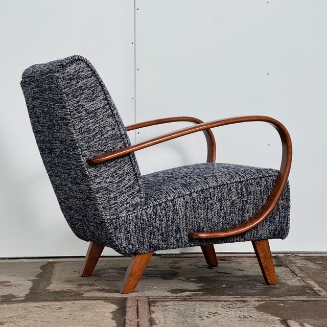 Czechoslovakian Art Deco Type C Armchairs by Jindřich Halabala for Up Závody, 1930s, Set of 2 For Sale - Image 11 of 16