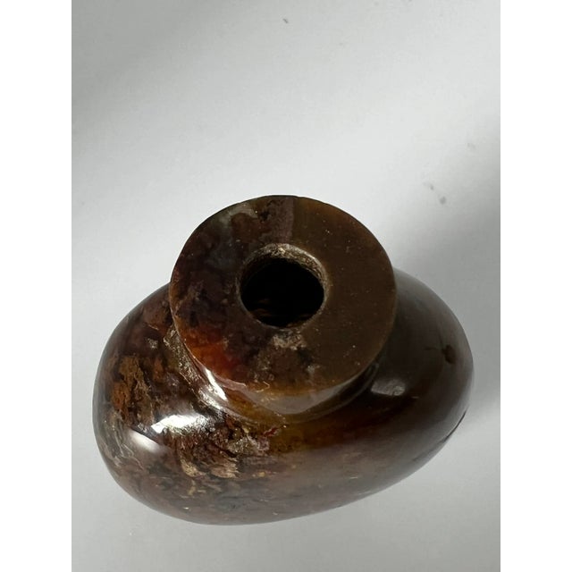 Vintage Multi Color Brecciated Jasper Snuff Bottle For Sale - Image 11 of 11
