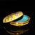 Cloisonné Enamel Trinket Box | Yellow Peach & Bat Motif | 2.5" Wide For Sale - Image 4 of 9
